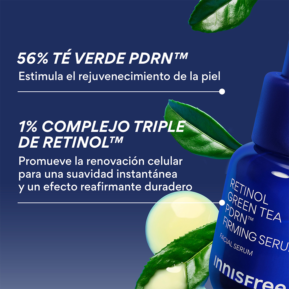 RETINOL GREEN TEA PDRN&trade; FIRMING & SMOOTHING SERUM (S&Eacute;RUM REAFIRMANTE DE T&Eacute; VERDE)